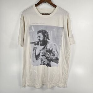 Post Malone Size XL Ivory Short Sleeve T Shirt NWOT